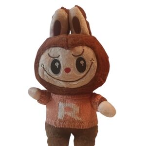 Charming Brown and Pink Stuffed Bunny Toy